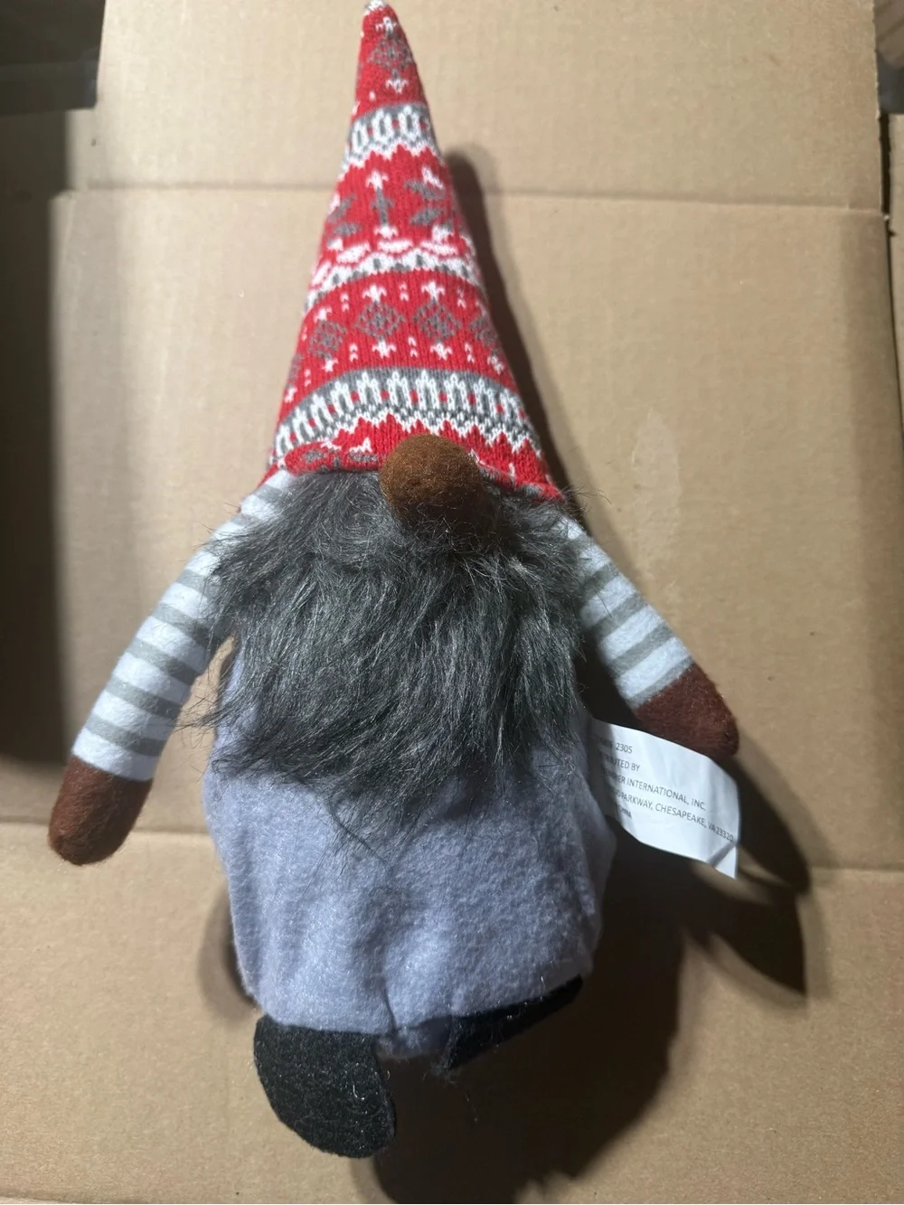 Gnome 14” Gray, White, Brown and Red